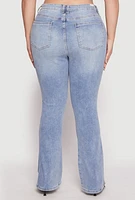 Womens Plus Almost Famous Boot Cut Jeans, Blue,