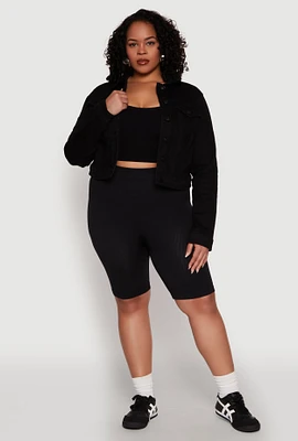 Womens Plus WAX Denim Jacket, 2X