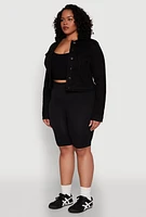 Womens Plus WAX Denim Jacket, 2X