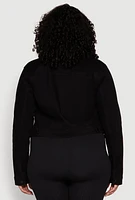 Womens Plus WAX Denim Jacket, 2X