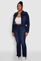 Womens Plus WAX Denim Jacket,