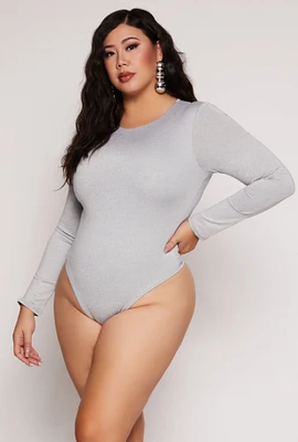 Womens Plus Daisy Double Layer Bodysuit,