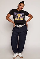 Womens Plus NBA Los Angeles Lakers Crop Top,