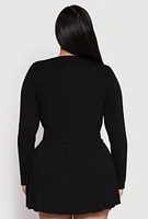 Womens Plus Daisy Cropped Cardigan,