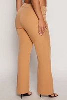 Womens Plus Flared Dress Pants,