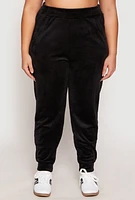 Womens Plus Iris Velour Joggers,