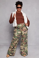 Womens Plus Size Almost Famous Nylon Puffer Vest, White, Size 2X