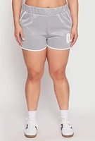 Womens Plus Size 08 Dolphin Shorts, Grey, Size 1X