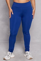 Womens Plus Basic Activewear Leggings,