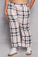 Womens Plus Size Fleece Straight Leg Sweatpants, Multi, Size 3X