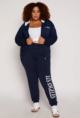 Womens Plus City Graphic Sweatpants,