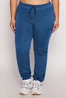 Womens Plus Fleece Drawstring Sweatpants,