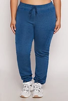 Womens Plus Fleece Drawstring Sweatpants,
