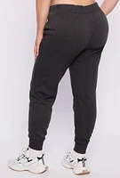 Womens Plus Size Yes Im Cold Joggers, Grey, Size 3X