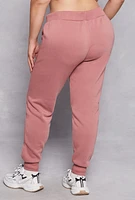 Womens Plus Yes Im Cold Joggers, Pink,