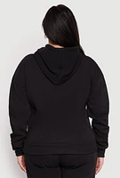 Womens Plus Fleece Brooklyn Pullover Hoodie, 2X