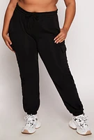 Womens Plus Cargo Sweatpants, 3X