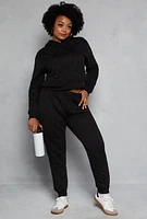Womens Plus Quilted Hoodie,