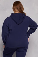 Womens Plus Fleece Pullover Hoodie, 1X