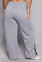 Womens Plus Lace Up Drawstring Sweatpants, 2X