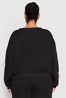 Womens Plus Bow Detail Sweatshirt,