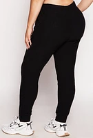 Womens Plus Geometric Patterned Joggers, 3X