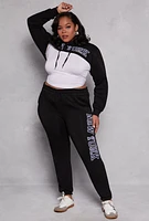 Womens Plus Size New York Bolero Sweatshirt, Black, Size 1X