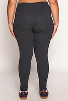 Womens Plus High Waist Leggings, 1X