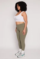 Womens Plus High Waist Leggings,