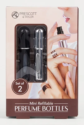 Mini Refillable Perfume Bottles 2 Pack, Multi