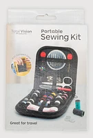 Portable Sewing Kit 62 Piece Set, Black