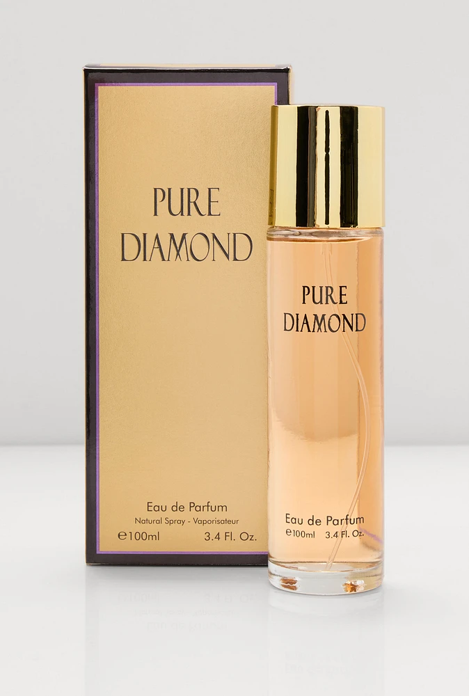 Womens Pure Diamond Perfume, Gold