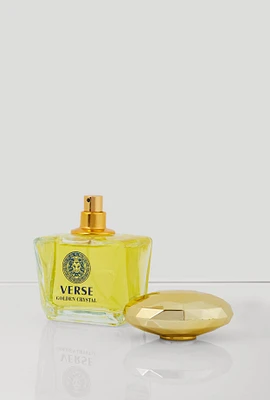 Womens Verse Golden Crystal Perfume, Yellow