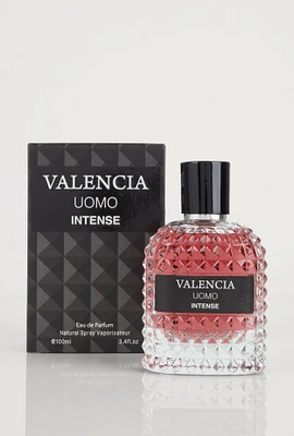 Womens Mens Valencia Uomo Intense Cologne, Black