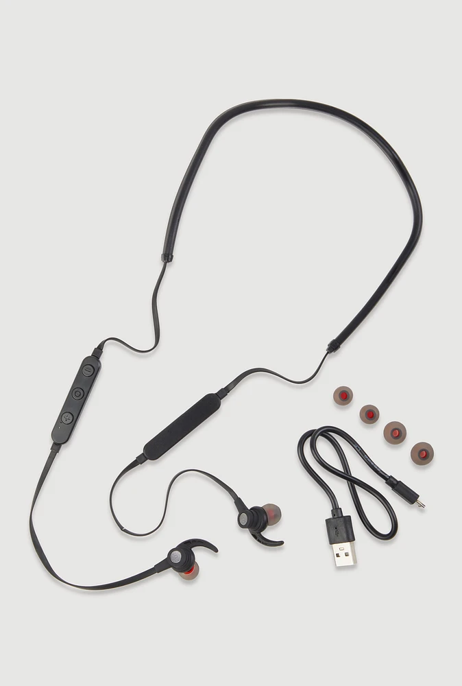 Wireless Neckband Earphones, Black