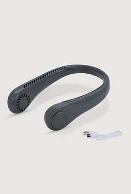 Cozy Breeze Hands Free Neck Fan, Grey