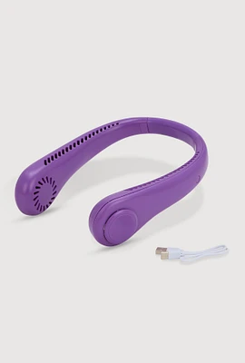 Cozy Breeze Hands Free Neck Fan, Purple
