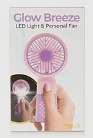 Color Blocked Handheld Fan, Multi