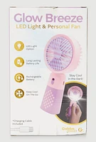 Color Blocked Handheld Fan, Multi