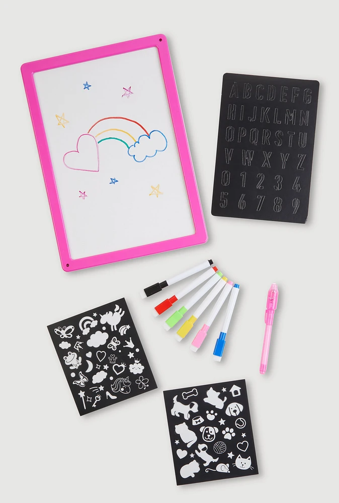 Glow In The Dark Drawing Pad, Pink