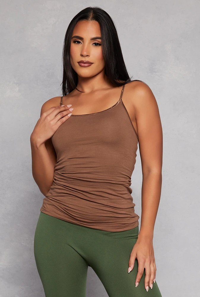 Womens Scoop Neck Basic Cami, S