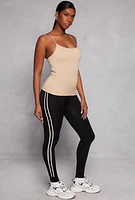 Womens Scoop Neck Shelf Bra Cami,