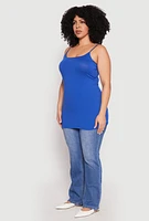 Womens Plus Scoop Neck Cami,
