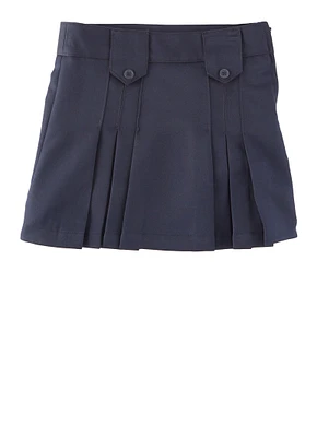French Toast Girls 4-6x Front Pleated Zip Side Skirt, Blue, Size 4