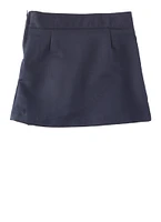 French Toast Girls 4-6x Front Pleated Zip Side Skirt, Blue, Size 4