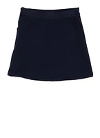 French Toast Girls 4-6x Stretch Double-Button Skort, Blue, Size 4-5
