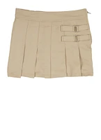 French Toast Girls 4-6x Pleated Front Skort, Khaki, Size 6