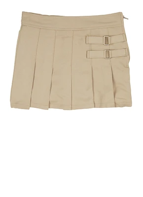 French Toast Girls 4-6x Pleated Front Skort, Khaki, Size 6