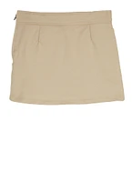 French Toast Girls 4-6x Pleated Front Skort, Khaki, Size 6