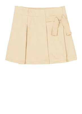 French Toast Girls 4-6x Pleated Scooter Skirt, Khaki,